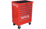 YATO YT-0914 Náradie Dielenská skrinka značky YATO vybavená 7 zásuvkami s guličkovými ložiskami s centrálnym zamykaním Skrinka je vybavená kolieskami